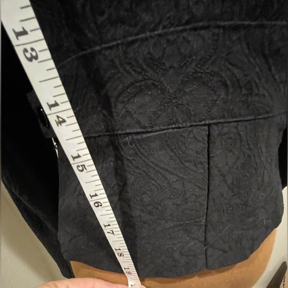 Cache black Paisley biker coat - Picture 8 of 9